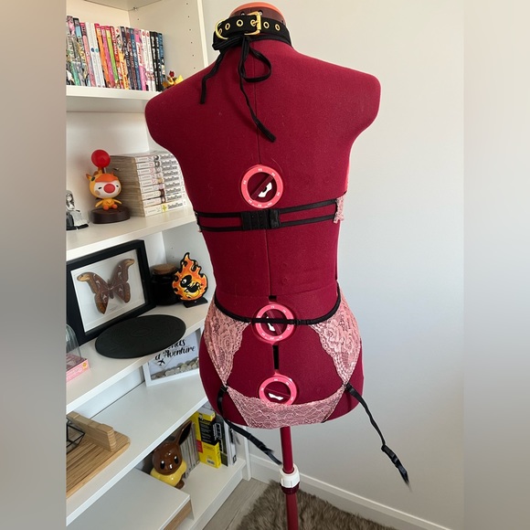 Lingerie lace pink/black - Picture 3 of 3